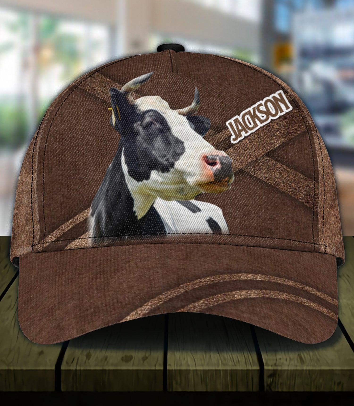 Personalized Cow Classic Cap, Personalized Gift for Farmers, Cow Lovers, Chicken Lovers Trucker Hats Custom Hats Gifts For Men & Women