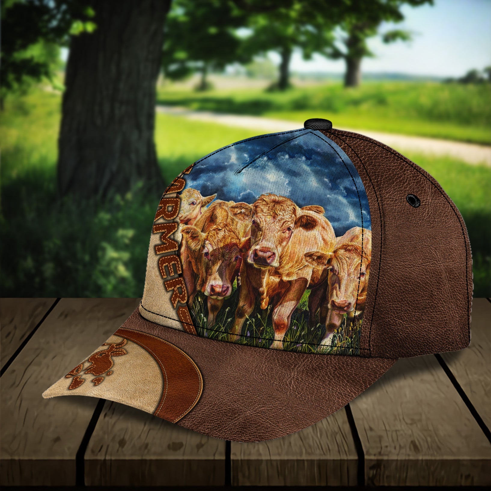 Personalized Cow Classic Cap, Personalized Gift for Farmers, Cow Lovers, Chicken Lovers Trucker Hats Custom Hats Gifts For Men & Women