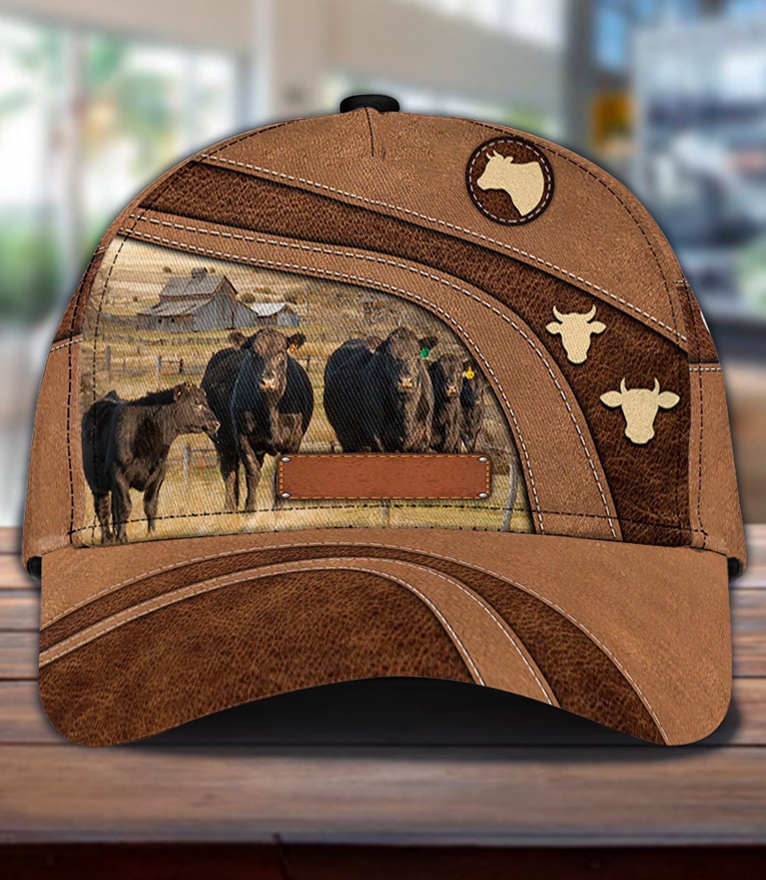 Personalized Cow Classic Cap, Personalized Gift for Farmers, Cow Lovers, Chicken Lovers Trucker Hats Custom Hats Gifts For Men & Women