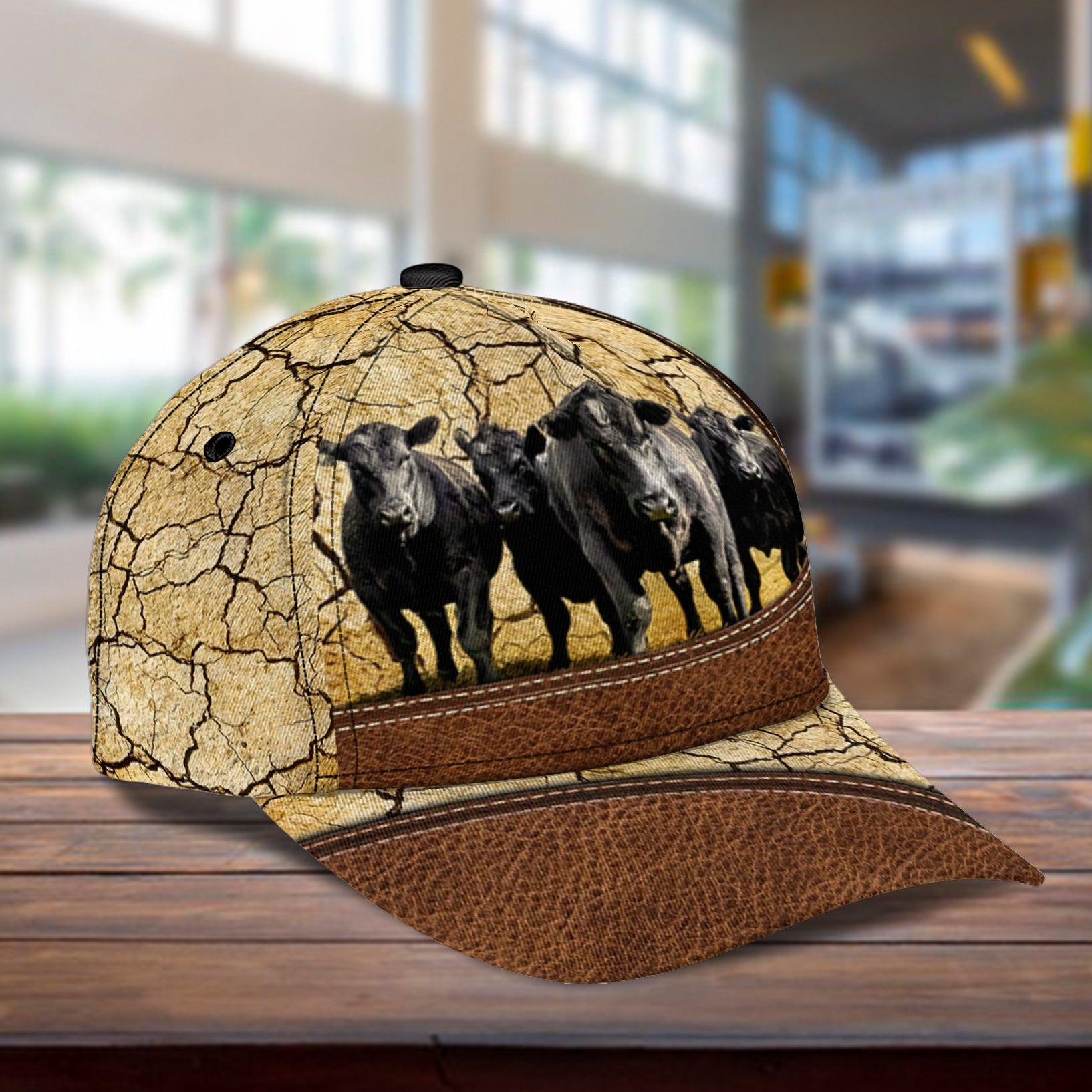 Personalized Cow Classic Cap, Personalized Gift for Farmers, Cow Lovers, Chicken Lovers Trucker Hats Custom Hats Gifts For Men & Women