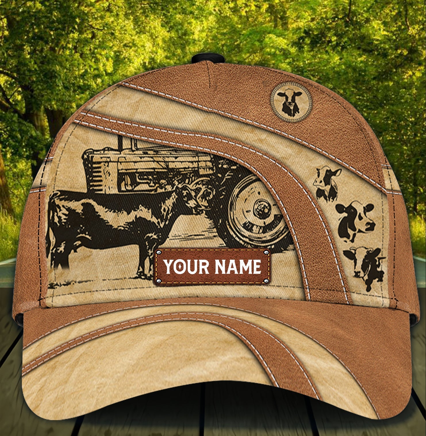 Personalized Cow Classic Cap, Personalized Gift for Farmers, Cow Lovers, Chicken Lovers Trucker Hats Custom Hats Gifts For Men & Women