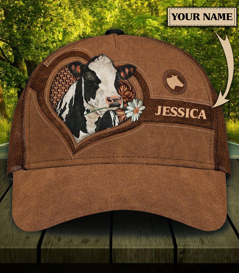 Personalized Cow Classic Cap, Personalized Gift for Farmers, Cow Lovers, Chicken Lovers Trucker Hats Custom Hats Gifts For Men & Women