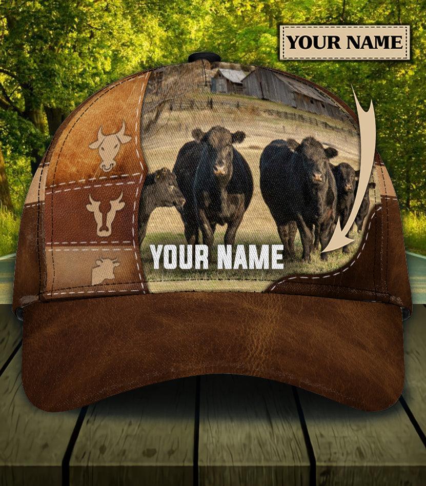 Personalized Cow Classic Cap, Personalized Gift for Farmers, Cow Lovers, Chicken Lovers Trucker Hats Custom Hats Gifts For Men & Women