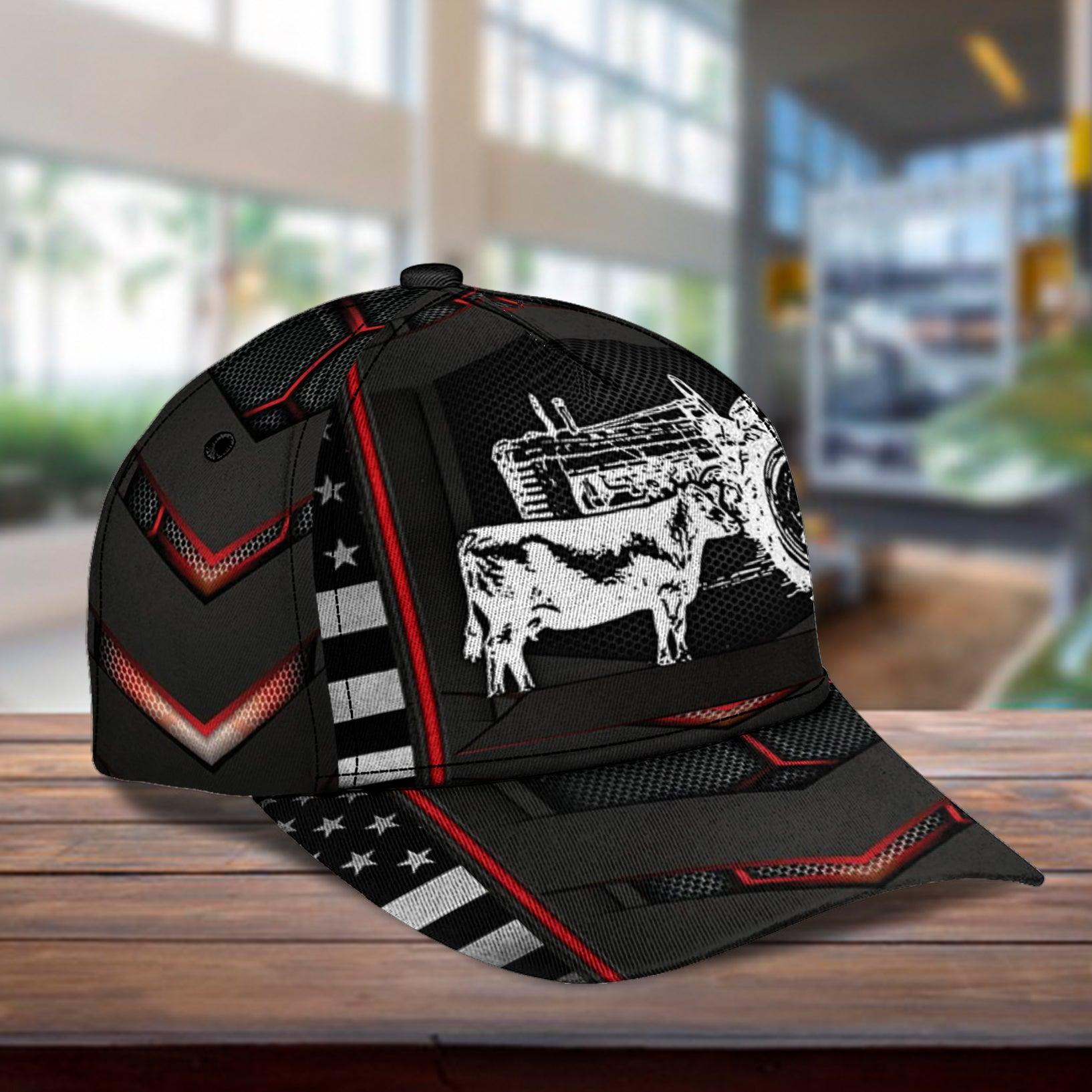 Personalized Cow Classic Cap, Personalized Gift for Farmers, Cow Lovers, Chicken Lovers Trucker Hats Custom Hats Gifts For Men & Women