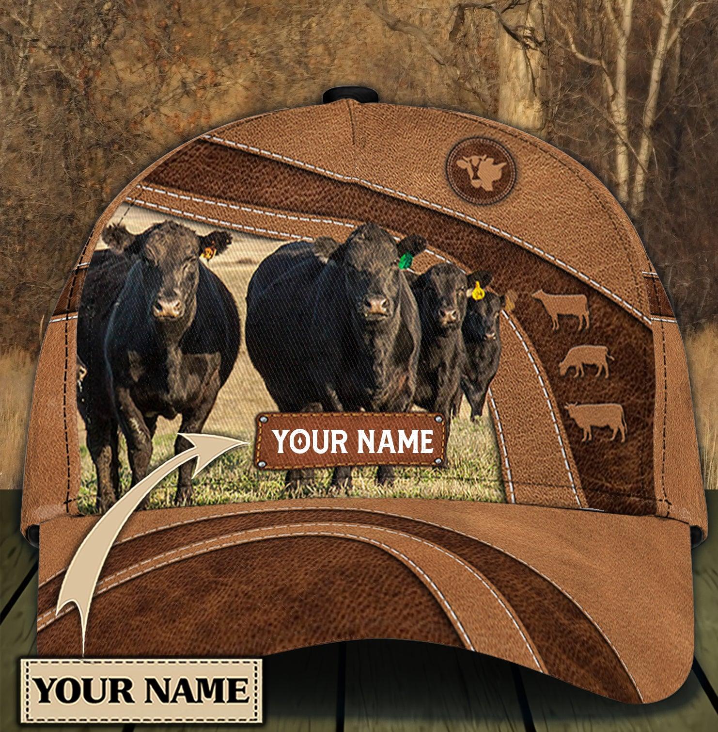 Personalized Cow Classic Cap, Personalized Gift for Farmers, Cow Lovers, Chicken Lovers Trucker Hats Custom Hats Gifts For Men & Women