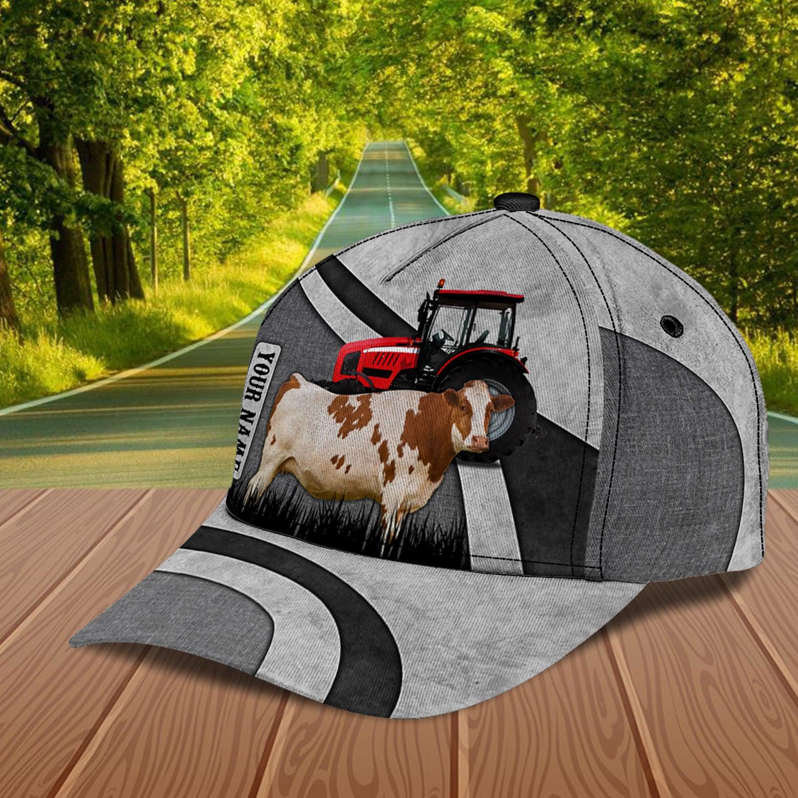 Personalized Cow Classic Cap, Personalized Gift for Farmers, Cow Lovers, Chicken Lovers Trucker Hats Custom Hats Gifts For Men & Women