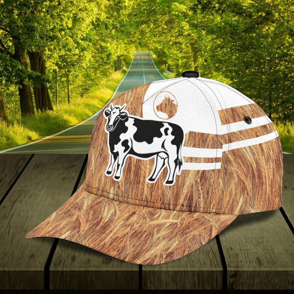 Personalized Cow Classic Cap, Personalized Gift for Farmers, Cow Lovers, Chicken Lovers Trucker Hats Custom Hats Gifts For Men & Women