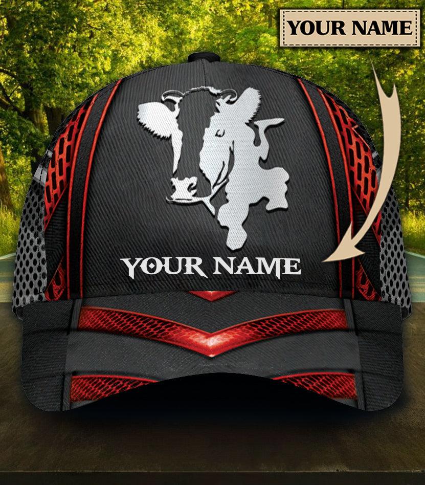 Personalized Cow Classic Cap, Personalized Gift for Farmers, Cow Lovers, Chicken Lovers Trucker Hats Custom Hats Gifts For Men & Women