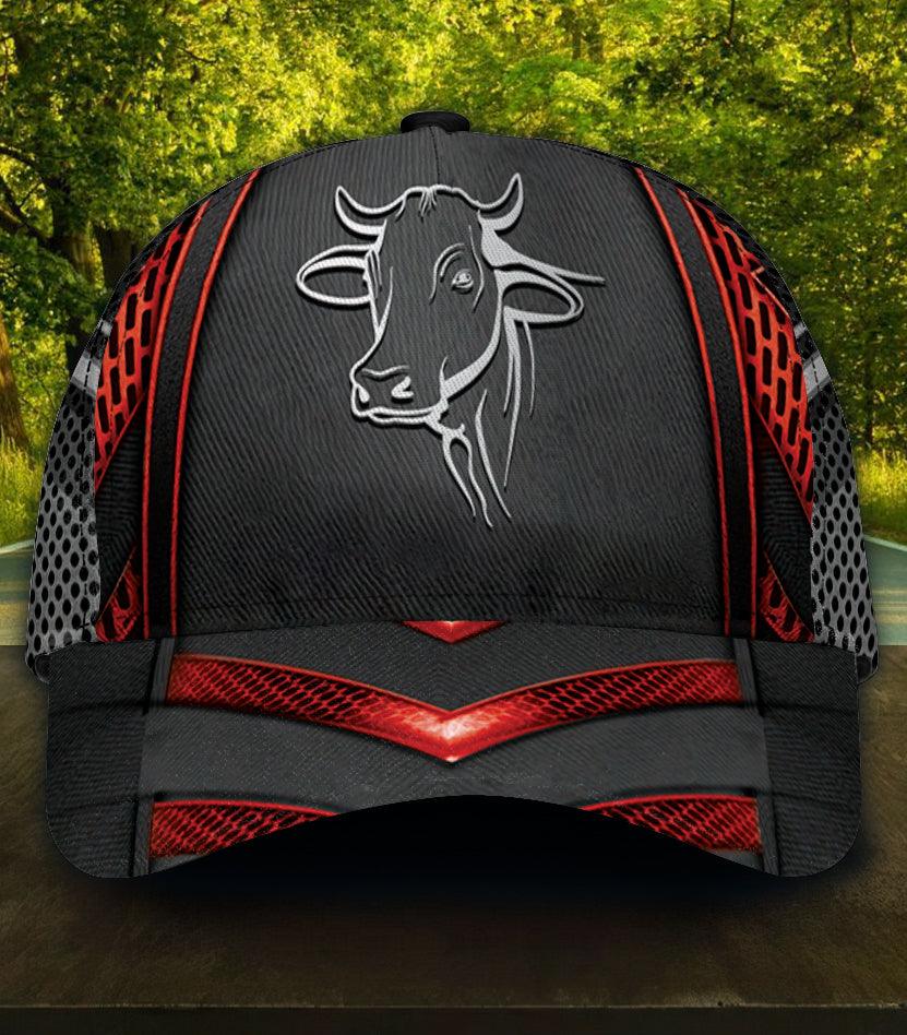 Personalized Cow Classic Cap, Personalized Gift for Farmers, Cow Lovers, Chicken Lovers Trucker Hats Custom Hats Gifts For Men & Women