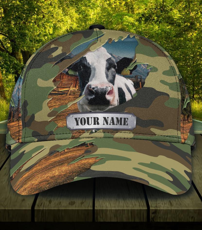 Personalized Cow Classic Cap, Personalized Gift for Farmers, Cow Lovers, Chicken Lovers Trucker Hats Custom Hats Gifts For Men & Women