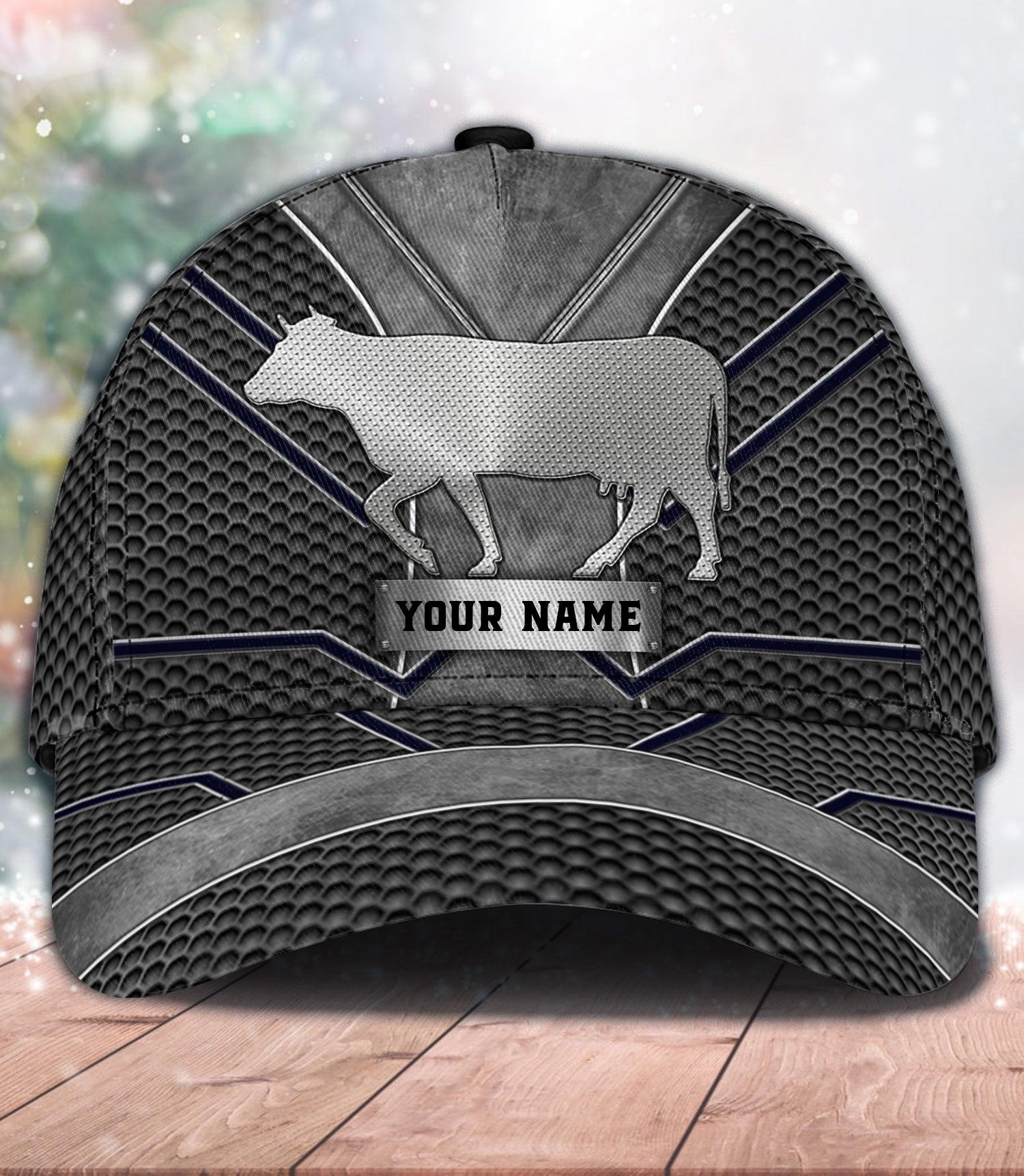 Personalized Cow Classic Cap, Personalized Gift for Farmers, Cow Lovers, Chicken Lovers Trucker Hats Custom Hats Gifts For Men & Women