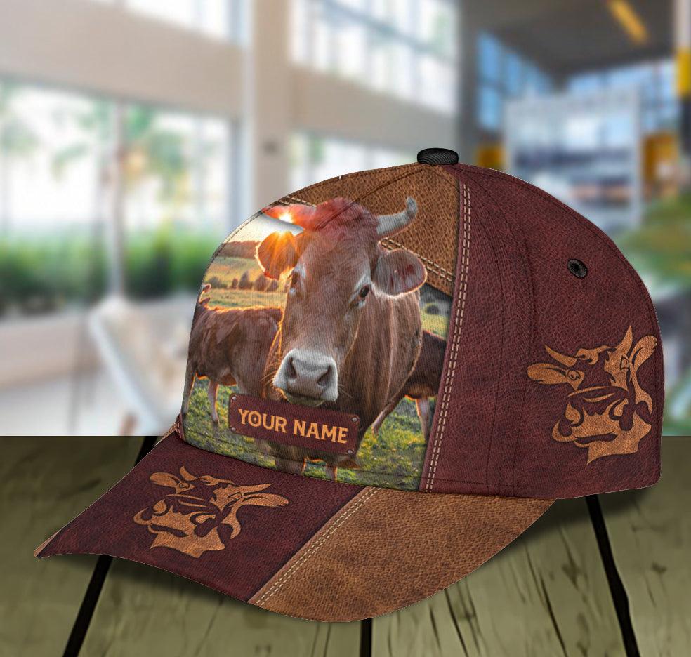 Personalized Cow Classic Cap, Personalized Gift for Farmers, Cow Lovers, Chicken Lovers Trucker Hats Custom Hats Gifts For Men & Women