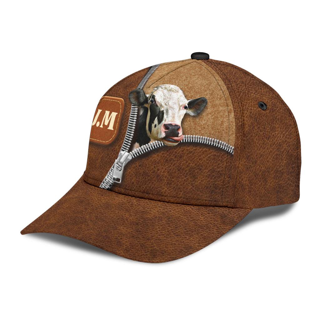 Personalized Cow Classic Cap, Personalized Gift for Farmers, Cow Lovers, Chicken Lovers Trucker Hats Custom Hats Gifts For Men & Women