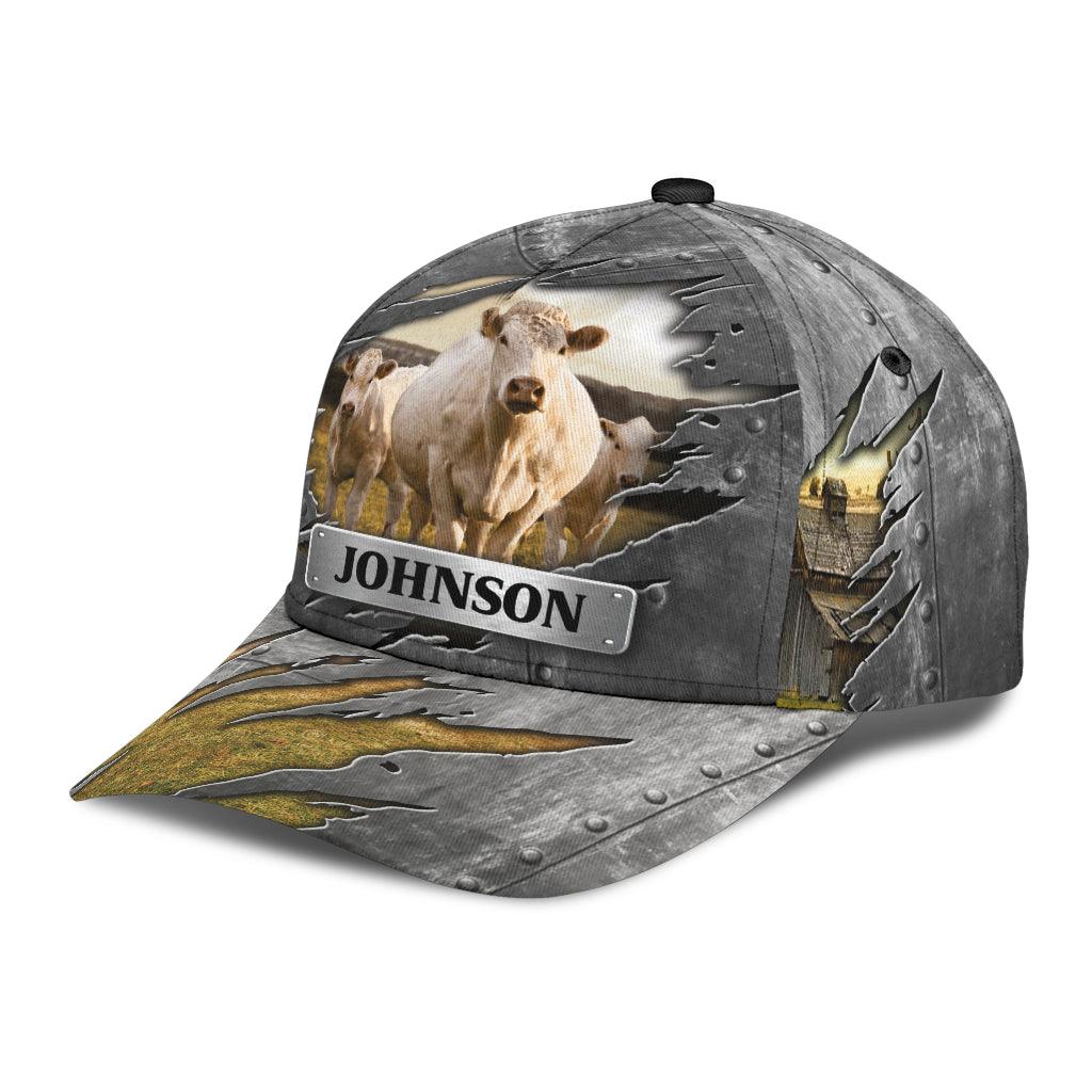 Personalized Cow Classic Cap, Personalized Gift for Farmers, Cow Lovers, Chicken Lovers Trucker Hats Custom Hats Gifts For Men & Women