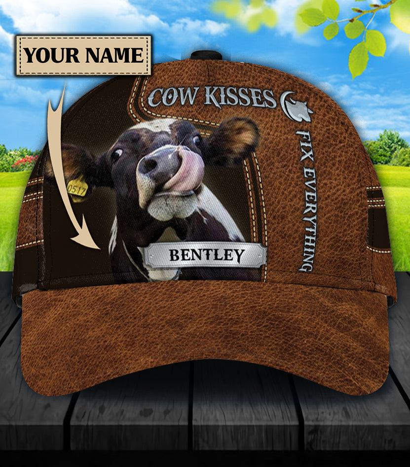 Personalized Cow Classic Cap, Personalized Gift for Farmers, Cow Lovers, Chicken Lovers Trucker Hats Custom Hats Gifts For Men & Women