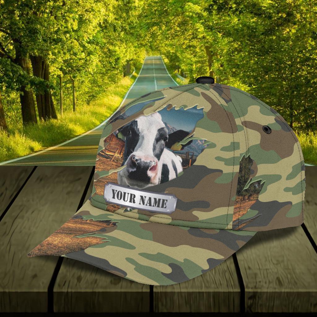 Personalized Cow Classic Cap, Personalized Gift for Farmers, Cow Lovers, Chicken Lovers Trucker Hats Custom Hats Gifts For Men & Women