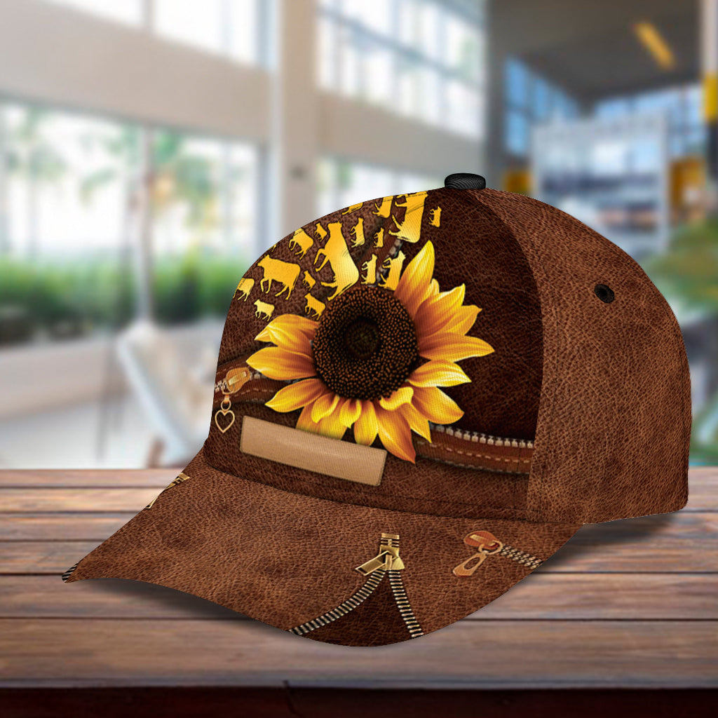 Personalized Cow Classic Cap, Personalized Gift for Farmers, Cow Lovers, Chicken Lovers Trucker Hats Custom Hats Gifts For Men & Women
