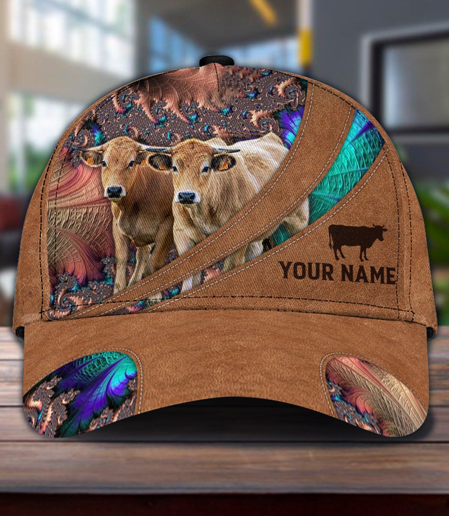 Personalized Cow Classic Cap, Personalized Gift for Farmers, Cow Lovers, Chicken Lovers Trucker Hats Custom Hats Gifts For Men & Women