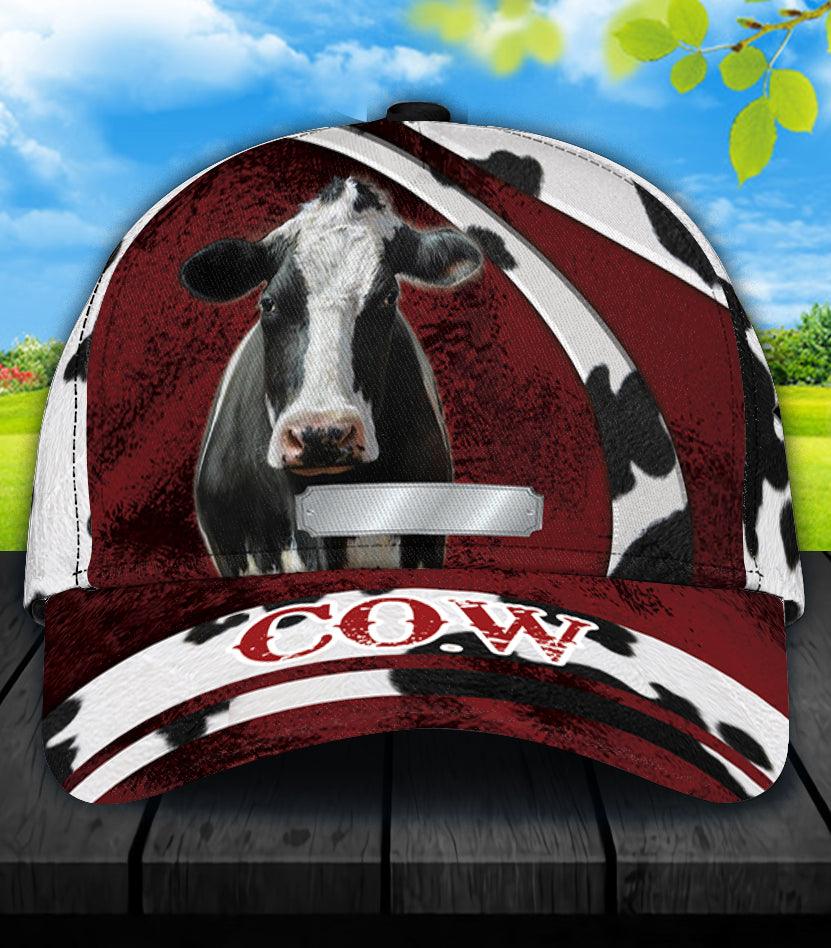 Personalized Cow Classic Cap, Personalized Gift for Farmers, Cow Lovers, Chicken Lovers Trucker Hats Custom Hats Gifts For Men & Women