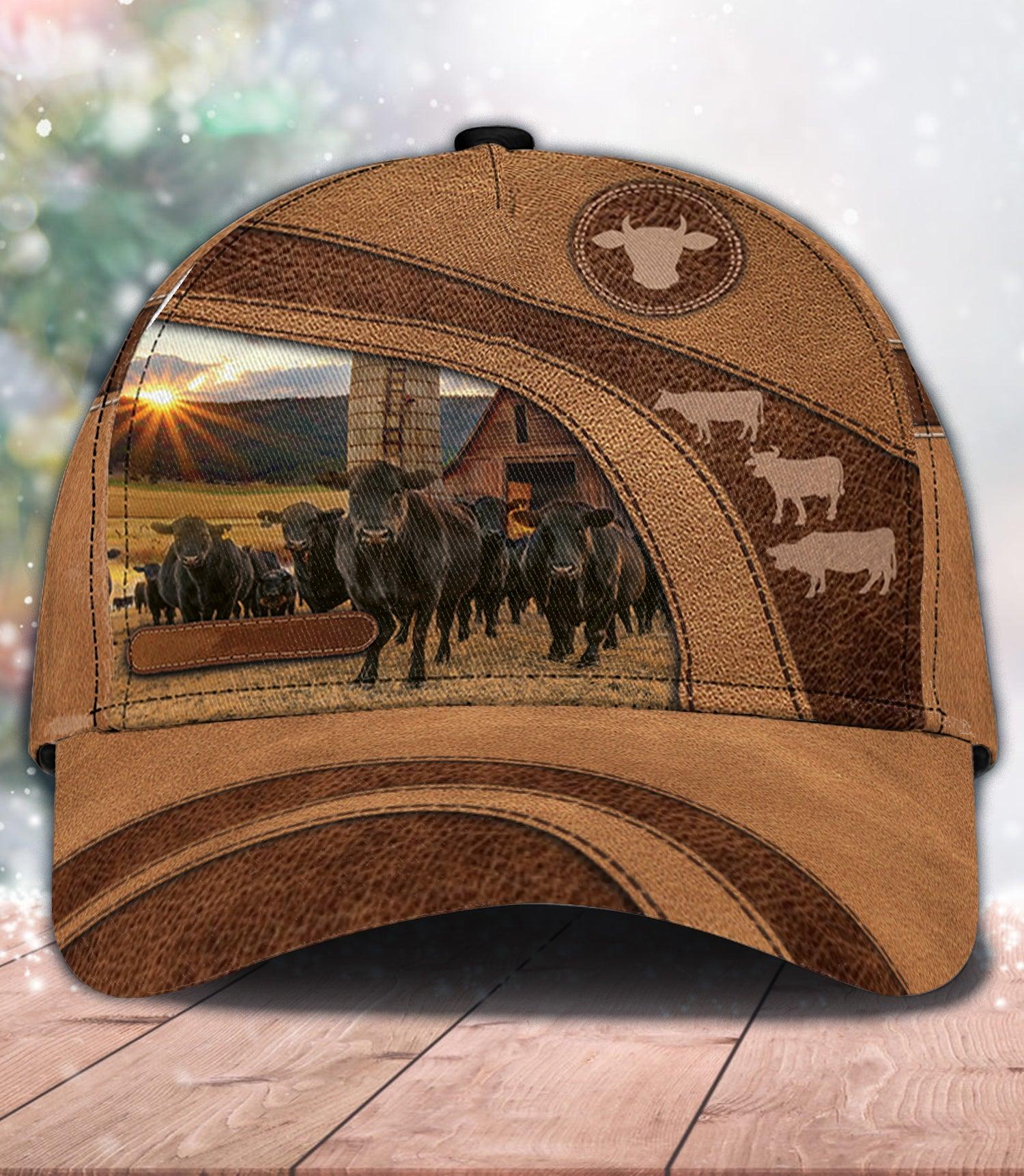 Personalized Cow Classic Cap, Personalized Gift for Farmers, Cow Lovers, Chicken Lovers Trucker Hats Custom Hats Gifts For Men & Women