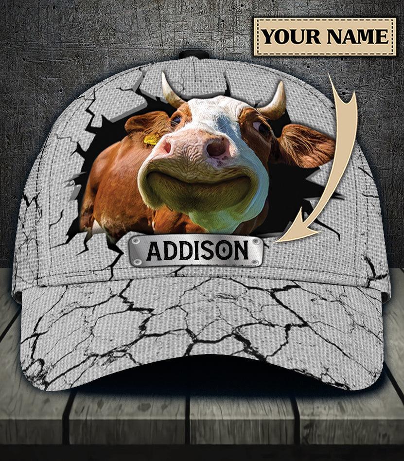 Personalized Cow Classic Cap, Personalized Gift for Farmers, Cow Lovers, Chicken Lovers Trucker Hats Custom Hats Gifts For Men & Women