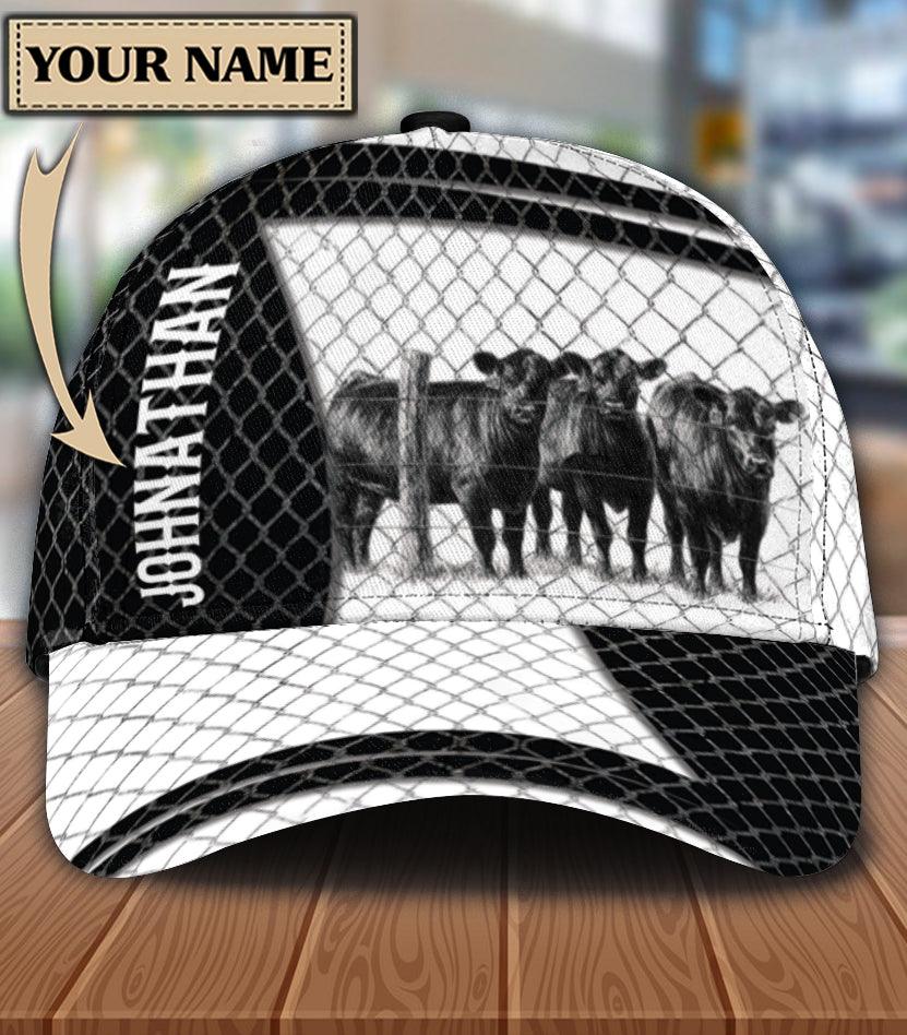 Personalized Cow Classic Cap, Personalized Gift for Farmers, Cow Lovers, Chicken Lovers Trucker Hats Custom Hats Gifts For Men & Women