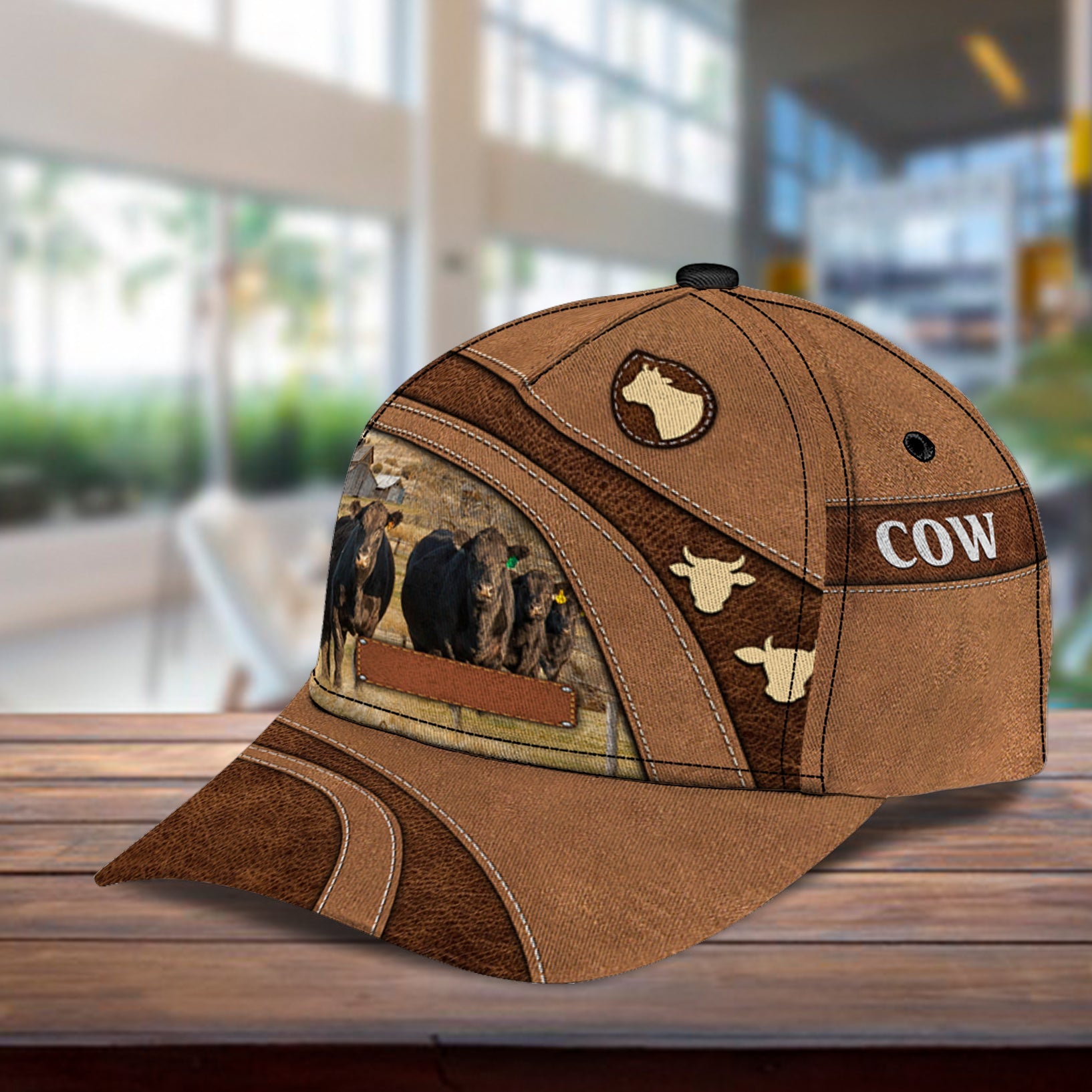 Personalized Cow Classic Cap, Personalized Gift for Farmers, Cow Lovers, Chicken Lovers Trucker Hats Custom Hats Gifts For Men & Women