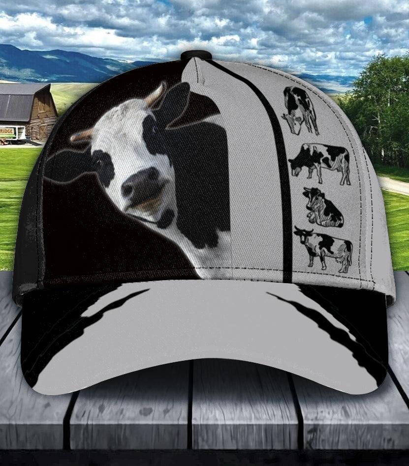 Personalized Cow Classic Cap, Personalized Gift for Farmers, Cow Lovers, Chicken Lovers Trucker Hats Custom Hats Gifts For Men & Women