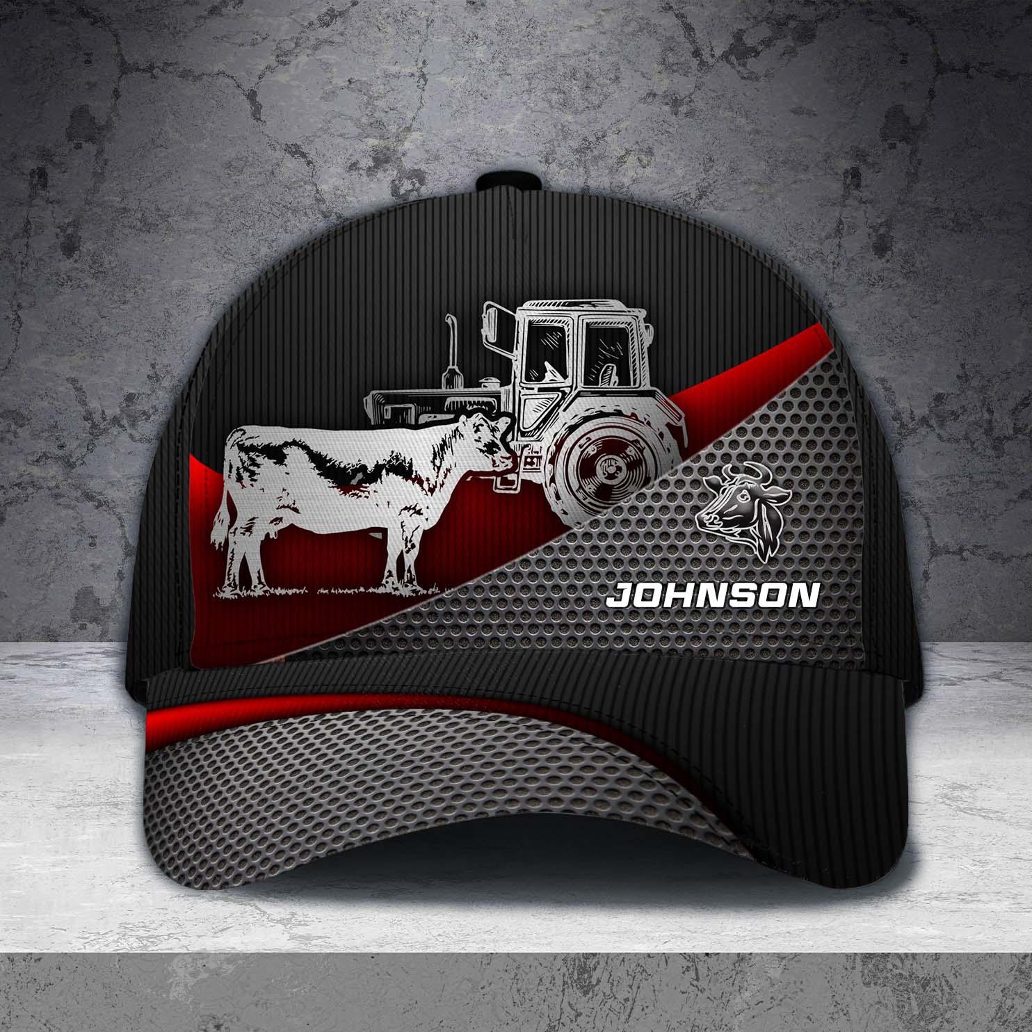 Personalized Cow Classic Cap, Personalized Gift for Farmers, Cow Lovers, Chicken Lovers Trucker Hats Custom Hats Gifts For Men & Women