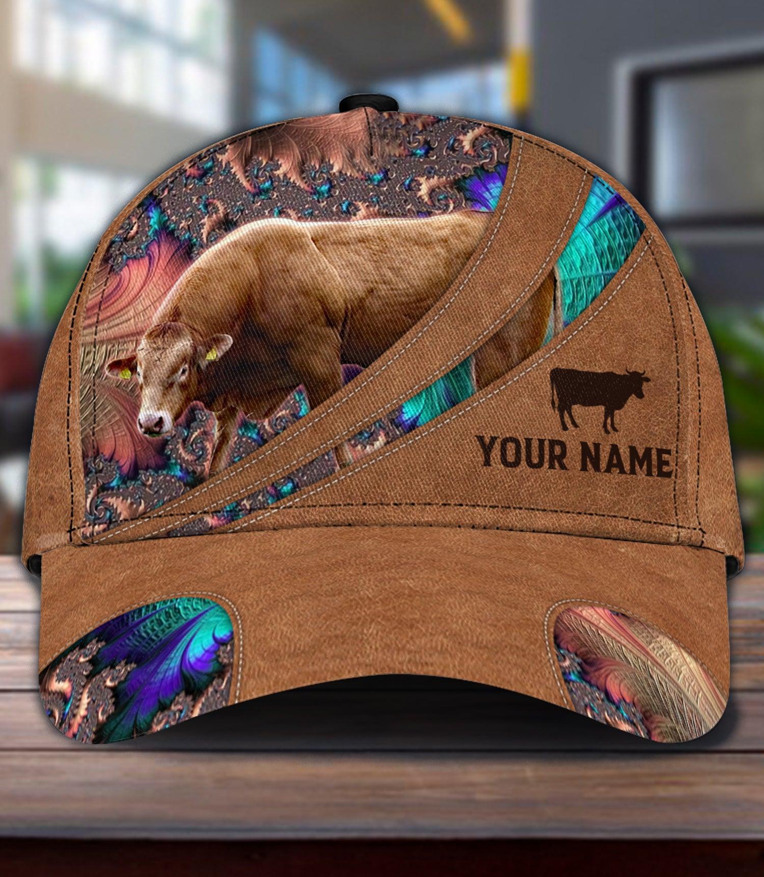 Personalized Cow Classic Cap, Personalized Gift for Farmers, Cow Lovers, Chicken Lovers Trucker Hats Custom Hats Gifts For Men & Women