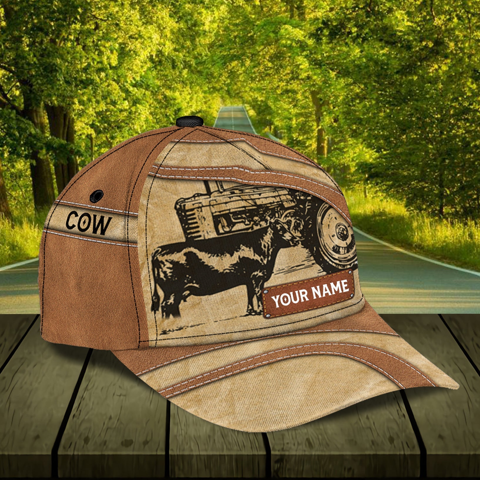 Personalized Cow Classic Cap, Personalized Gift for Farmers, Cow Lovers, Chicken Lovers Trucker Hats Custom Hats Gifts For Men & Women