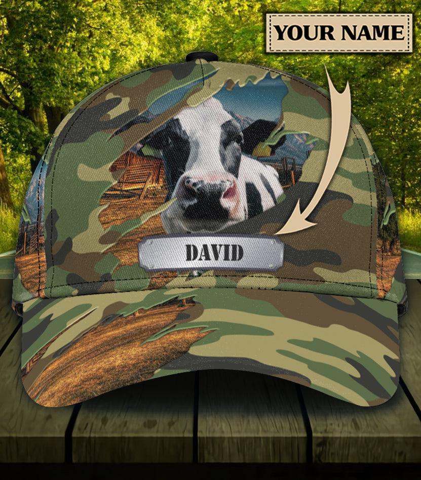 Personalized Cow Classic Cap, Personalized Gift for Farmers, Cow Lovers, Chicken Lovers Trucker Hats Custom Hats Gifts For Men & Women