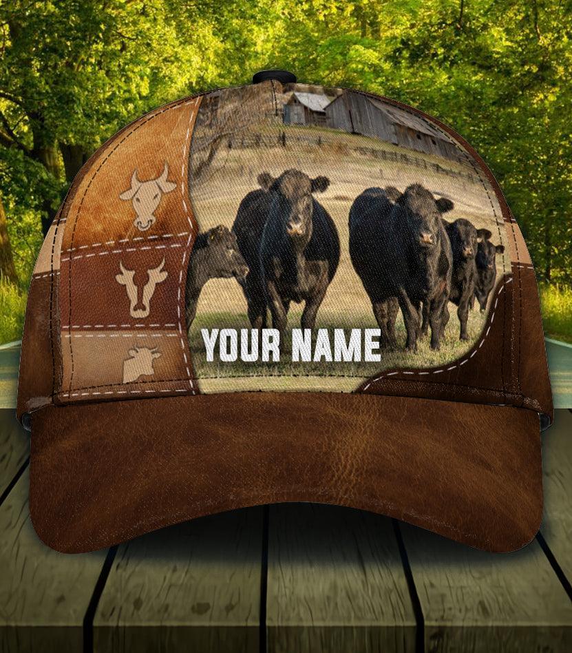 Personalized Cow Classic Cap, Personalized Gift for Farmers, Cow Lovers, Chicken Lovers Trucker Hats Custom Hats Gifts For Men & Women