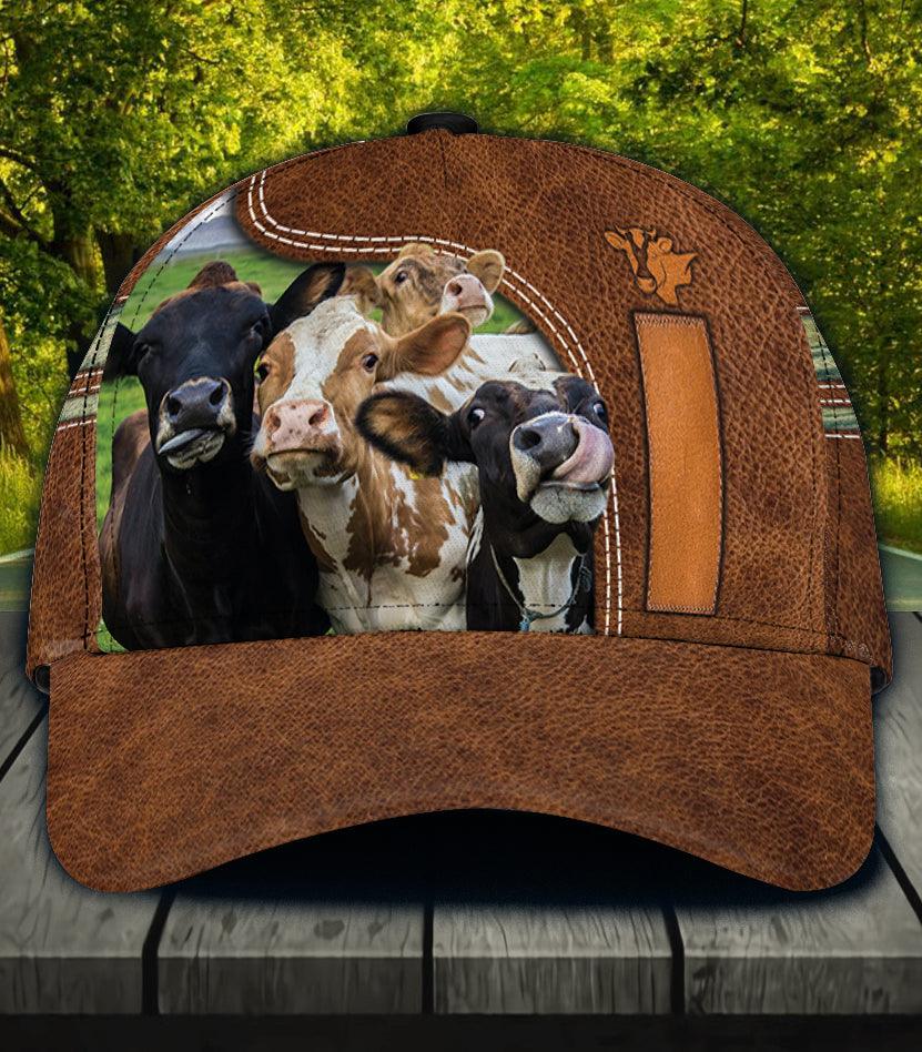 Personalized Cow Classic Cap, Personalized Gift for Farmers, Cow Lovers, Chicken Lovers Trucker Hats Custom Hats Gifts For Men & Women