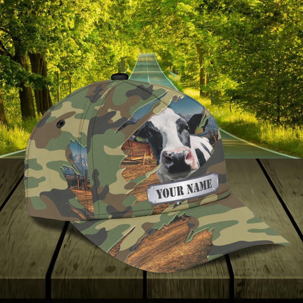 Personalized Cow Classic Cap, Personalized Gift for Farmers, Cow Lovers, Chicken Lovers Trucker Hats Custom Hats Gifts For Men & Women