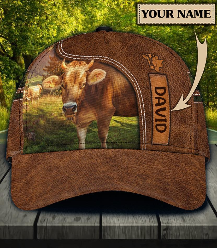 Personalized Cow Classic Cap, Personalized Gift for Farmers, Cow Lovers, Chicken Lovers Trucker Hats Custom Hats Gifts For Men & Women