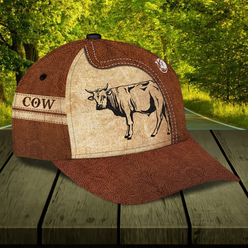 Personalized Cow Classic Cap, Personalized Gift for Farmers, Cow Lovers, Chicken Lovers Trucker Hats Custom Hats Gifts For Men & Women