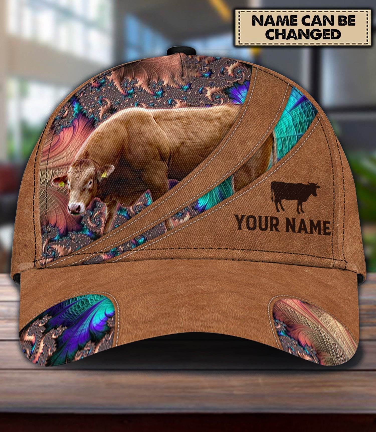 Personalized Cow Classic Cap, Personalized Gift for Farmers, Cow Lovers, Chicken Lovers - C Trucker Hats Custom Hats Gifts For Men & Women