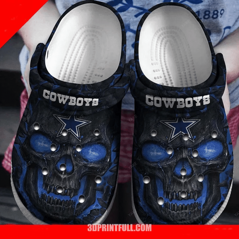 Personalized Cowboyys Football Team Crocs Clog Custom Name Shoes