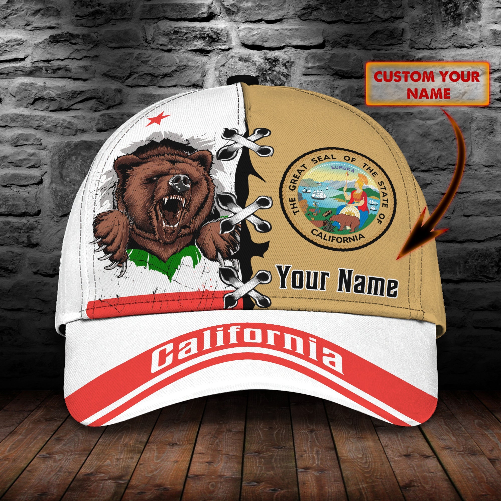 Personalized Custom Classic Cap - California Trucker Hats Custom Hats Gifts For Men & Women