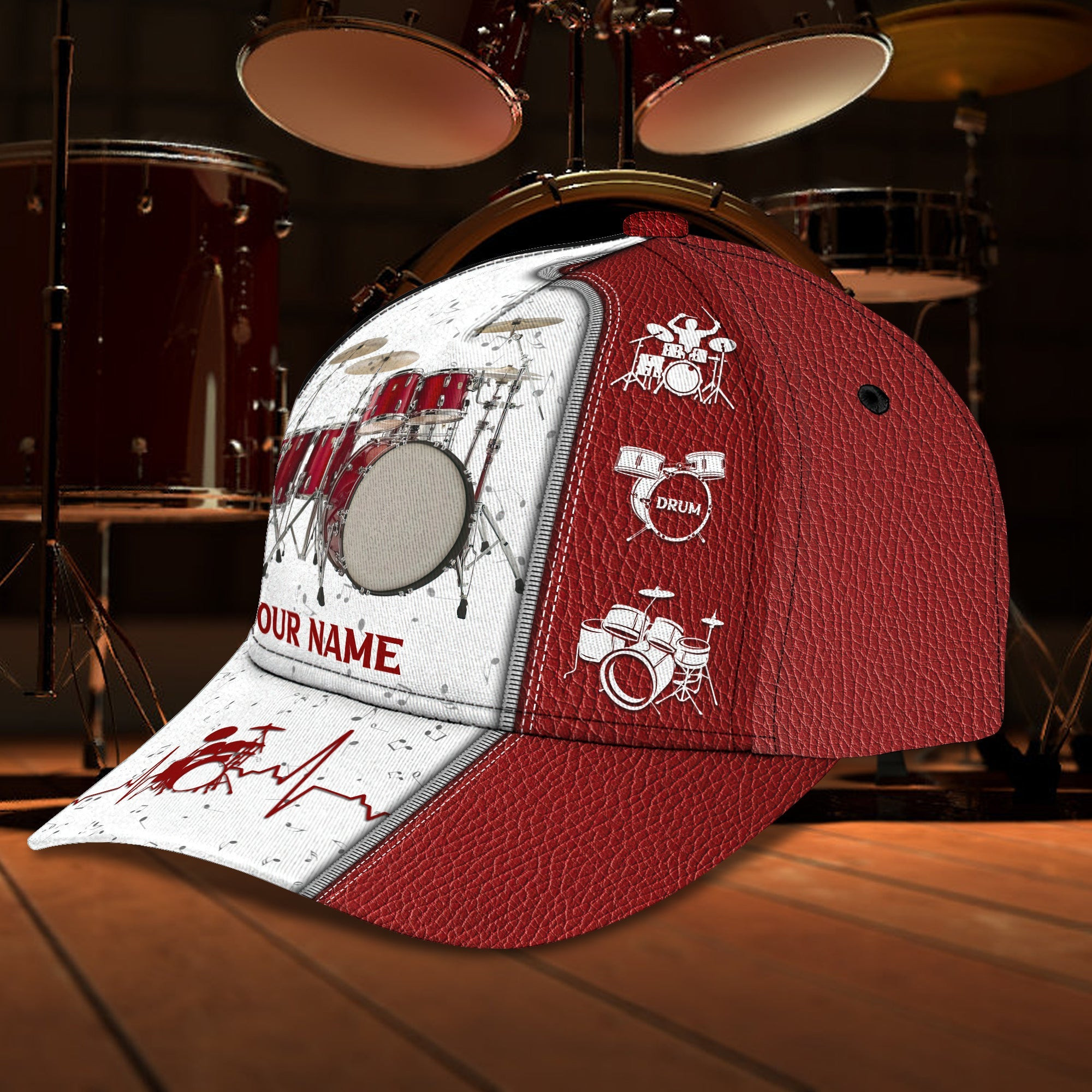Personalized Custom Classic Cap - Drum Lover'S Gift Trucker Hats Custom Hats Gifts For Men & Women