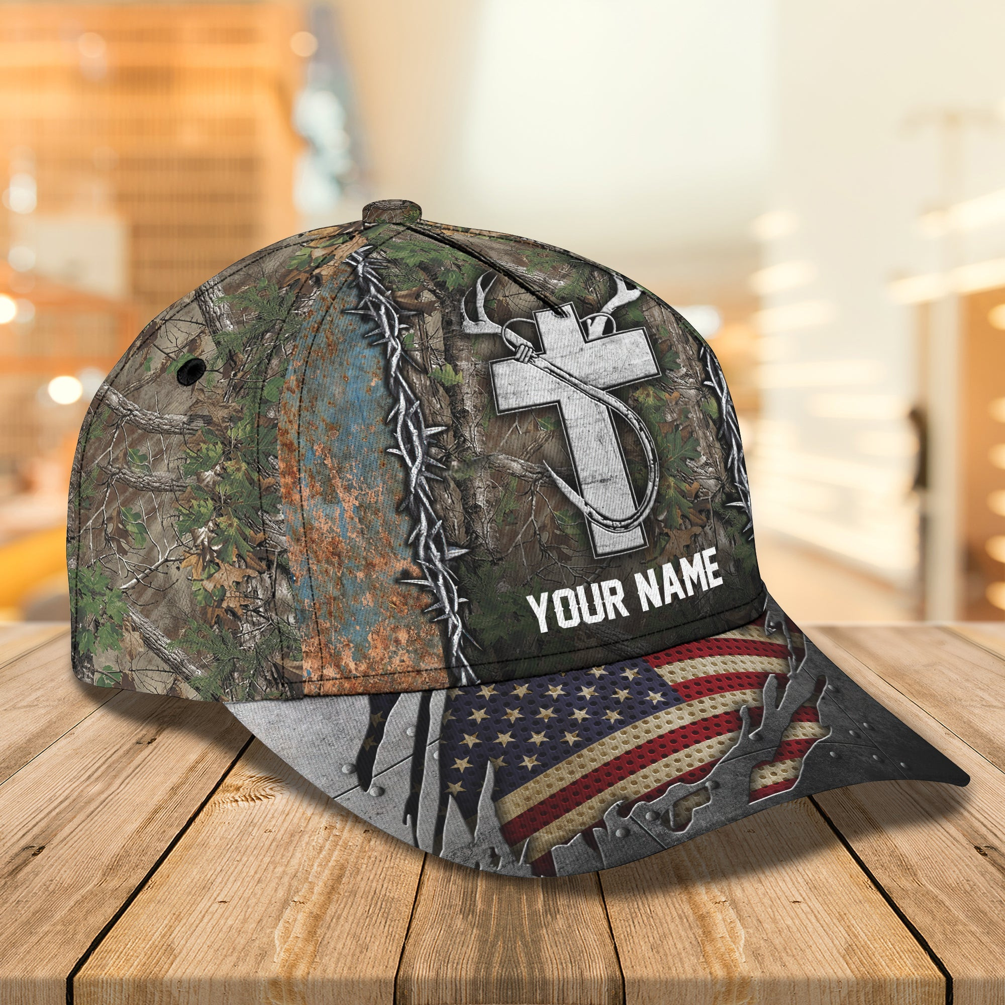 Personalized Custom Classic Cap For Hunting And Fishing Trucker Hats Custom Hats Gifts For Men & Women