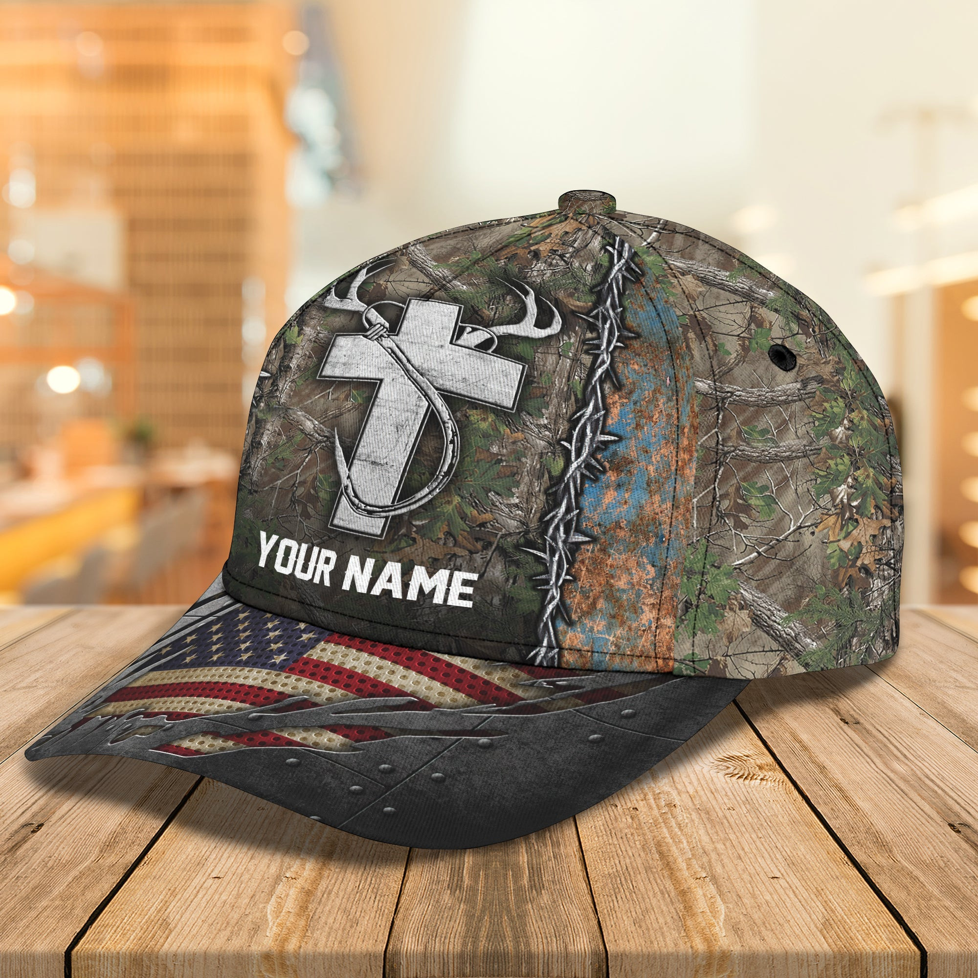 Personalized Custom Classic Cap For Hunting And Fishing Trucker Hats Custom Hats Gifts For Men & Women