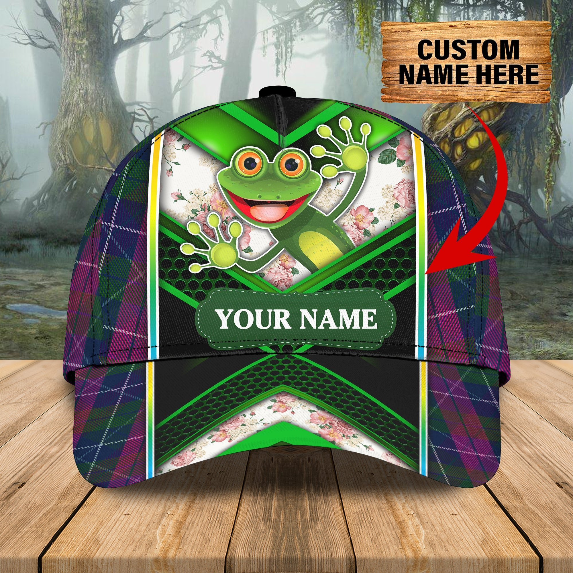 Personalized Custom Classic Cap - Frog Design Trucker Hats Custom Hats Gifts For Men & Women