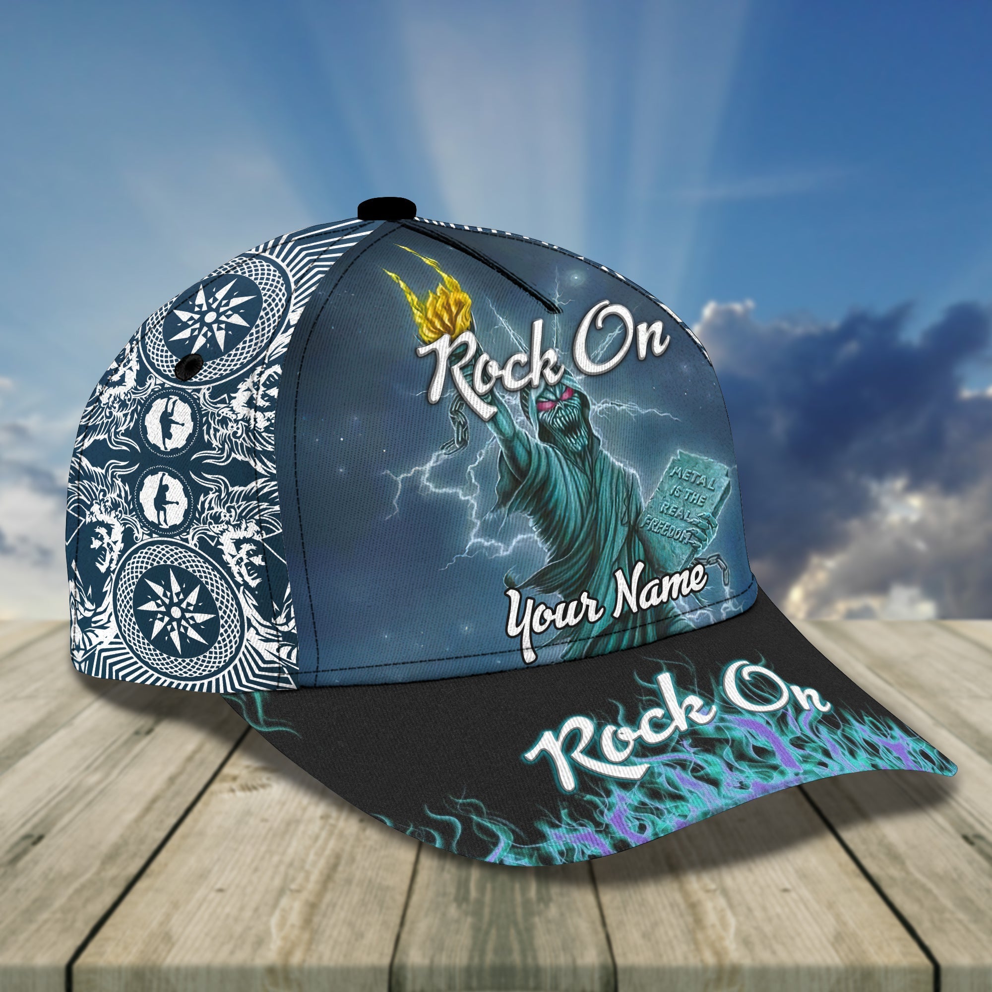 Personalized Custom Classic Cap - Ideal Gift For Rock Music Lovers Trucker Hats Custom Hats Gifts For Men & Women