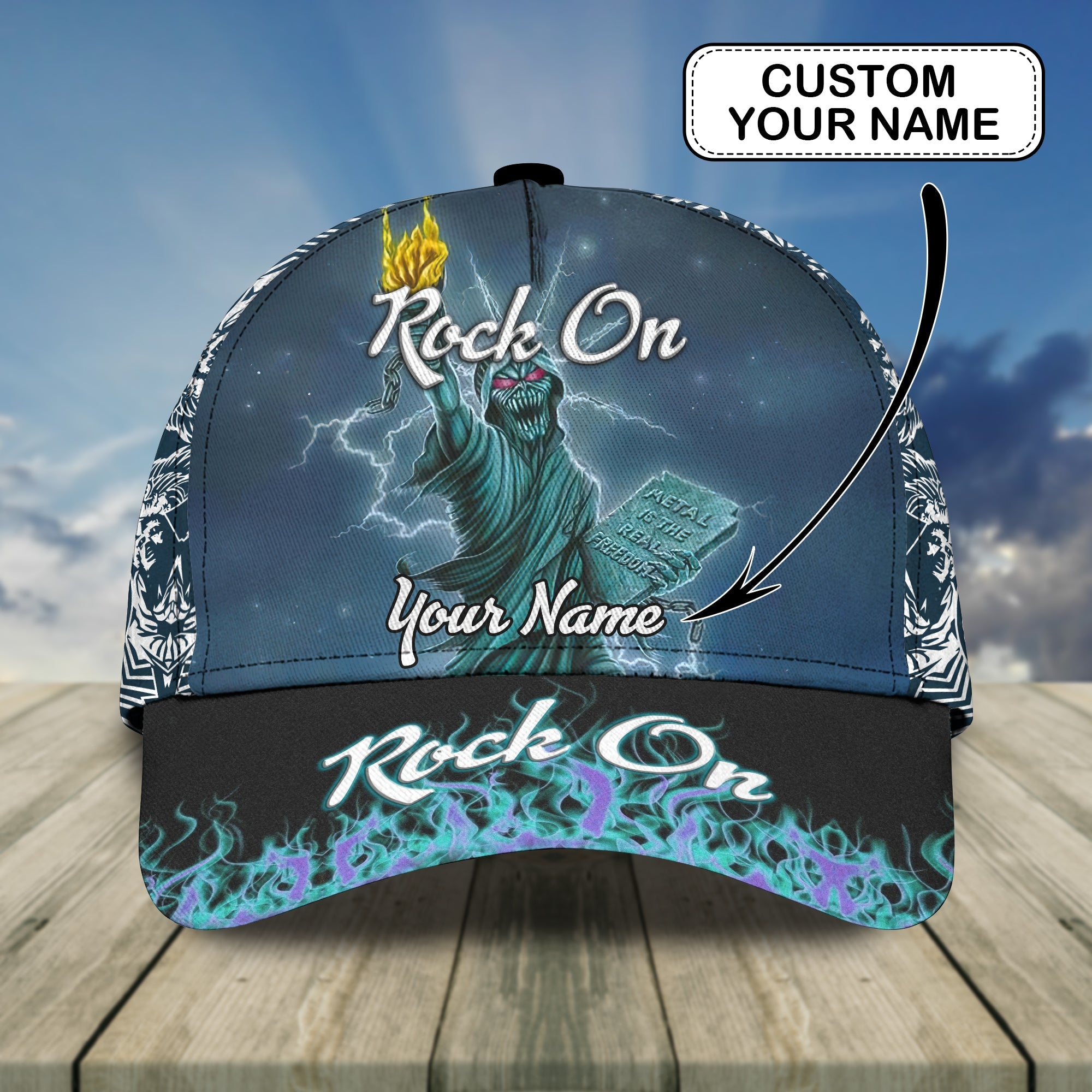 Personalized Custom Classic Cap - Ideal Gift For Rock Music Lovers Trucker Hats Custom Hats Gifts For Men & Women