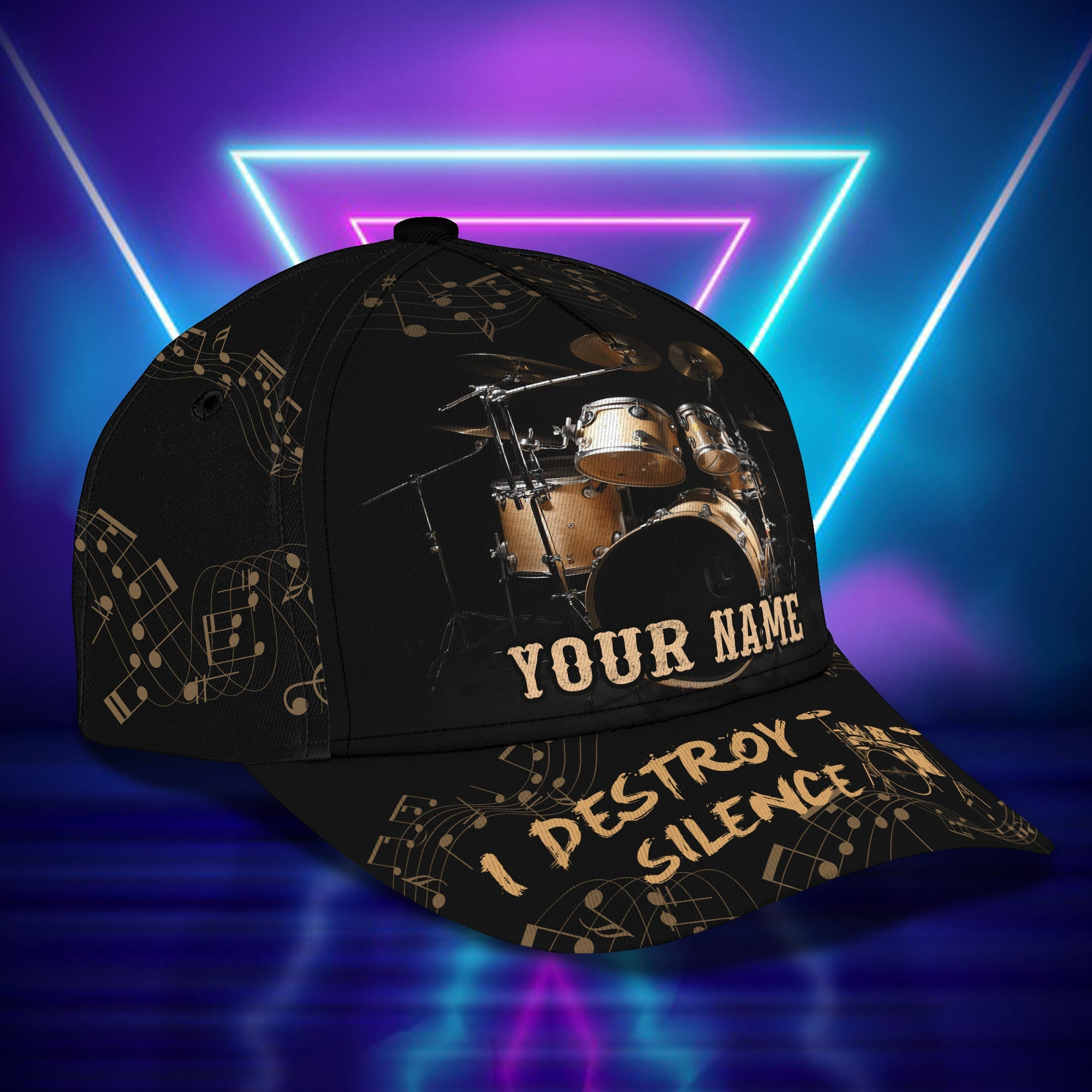 Personalized Custom Classic Drummer Cap Trucker Hats Custom Hats Gifts For Men & Women