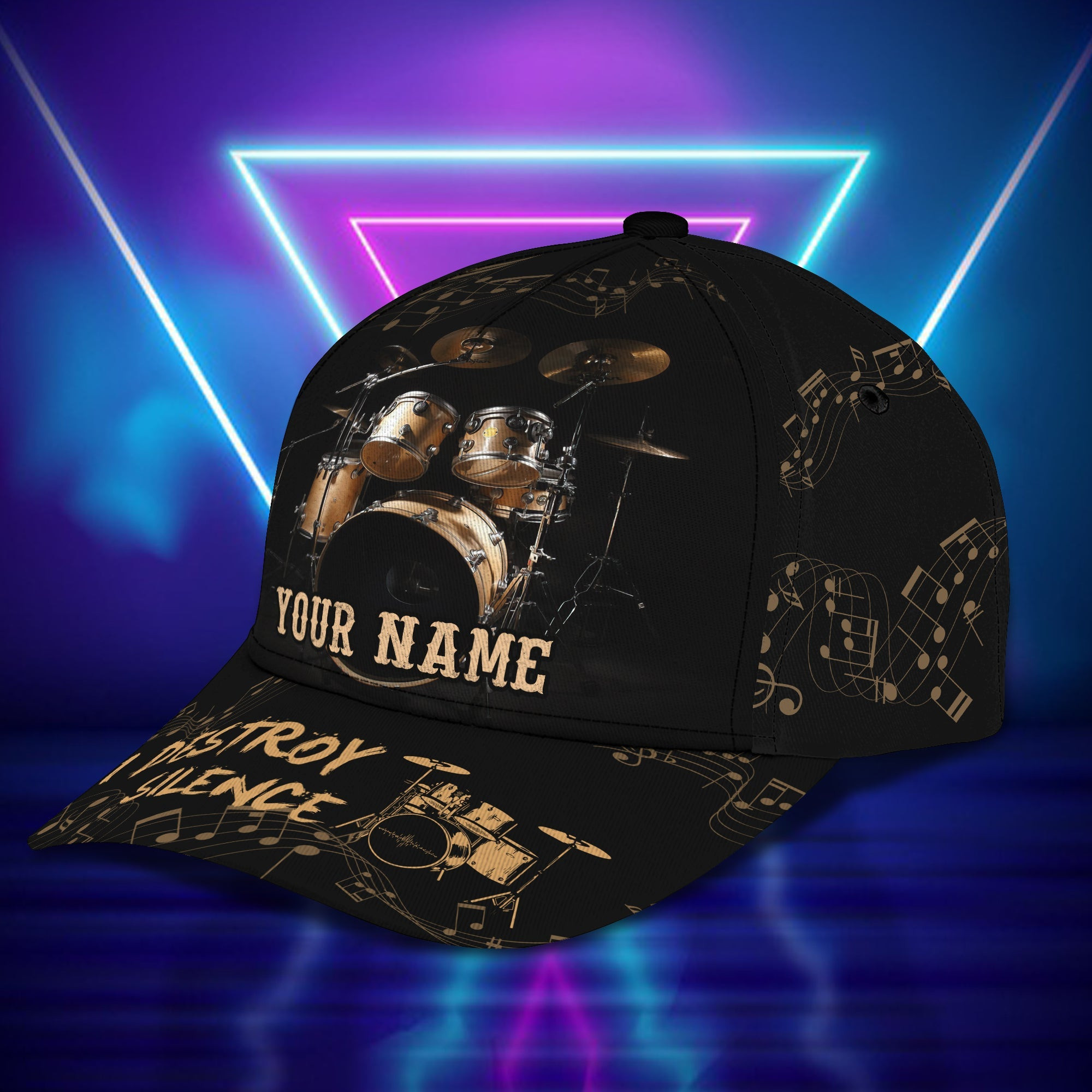 Personalized Custom Classic Drummer Cap Trucker Hats Custom Hats Gifts For Men & Women