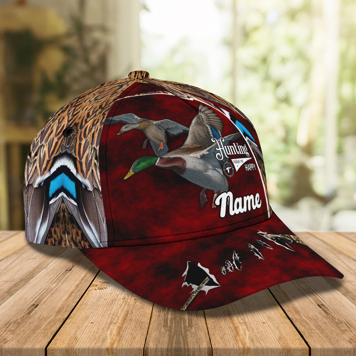 Personalized Custom Classic Duck Hunting Cap Trucker Hats Custom Hats Gifts For Men & Women