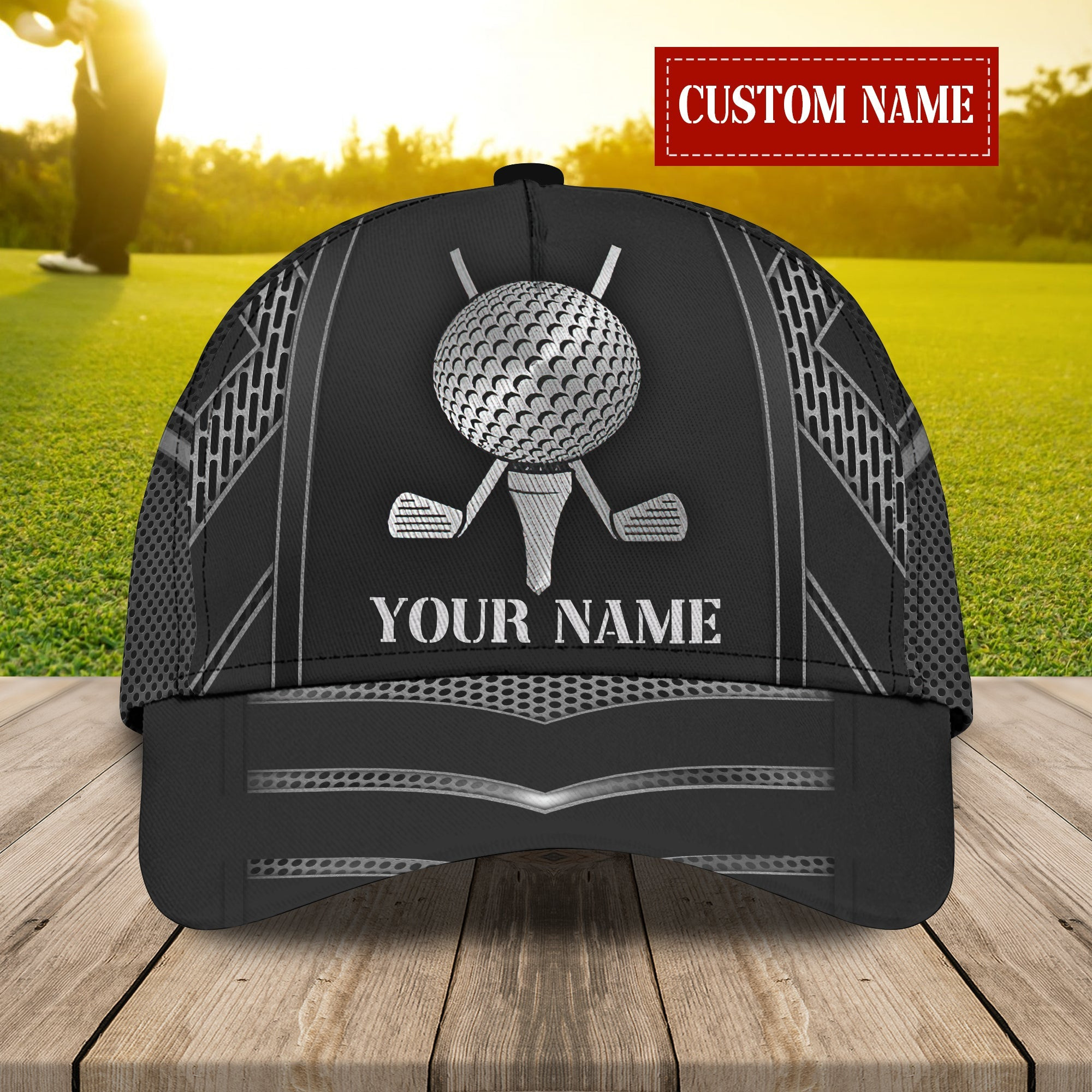 Personalized Custom Classic Golf Cap - Name  Option Trucker Hats Custom Hats Gifts For Men & Women